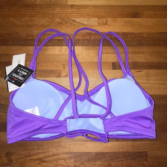 California waves 3 piece bikini set, pink/ purple large - Picture 7 of 12